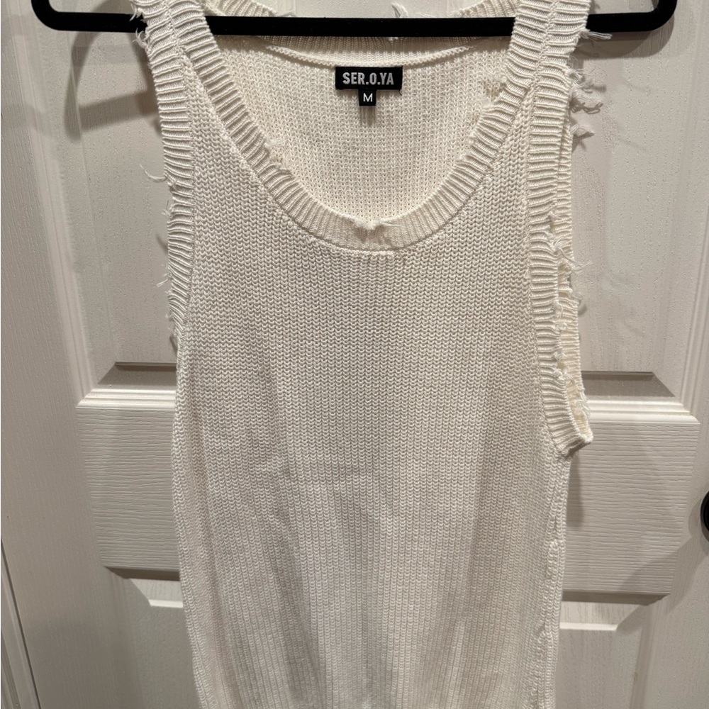 SER.O.YA White Yannis Tank Top